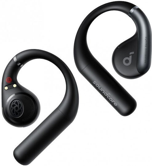 Soundcore by Anker AeroFit Open Ear Bluetooth Handsfree Earphones with Sweat Resistance and Charging Case Midnight Black