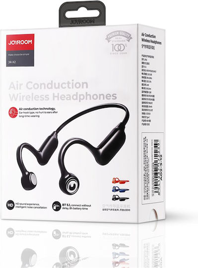 Joyroom JR-X2 Air Conduction Open Ear Bluetooth Handsfree Căști cu Rezistență la Transpirație Negru