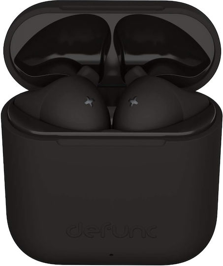 Defunc True Go Slim Ohrstöpsel Bluetooth-Freisprecheinrichtung Kopfhörer mit Schweißresistenz und Ladeetui Schwarz