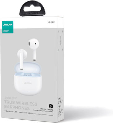 Joyroom JR-PB2 Earbud Bluetooth Handsfree Earphones with Sweat Resistance and Charging Case Whitά