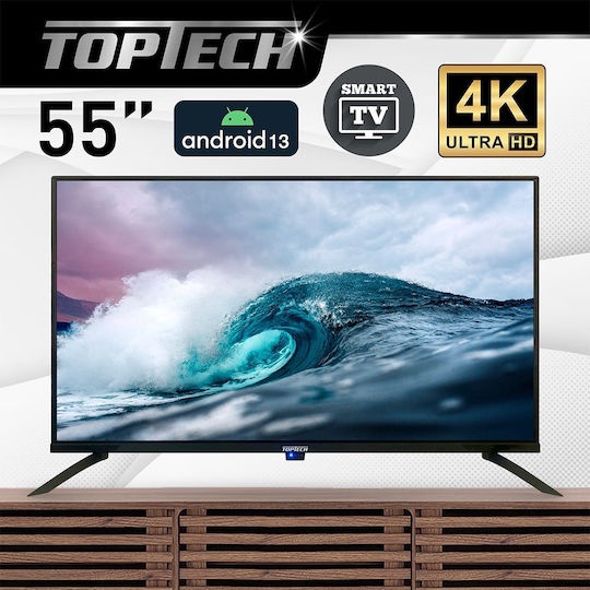 TopTech Смарт Телевизор 55" 4K UHD Edge LED 5515HFL-V (2023)