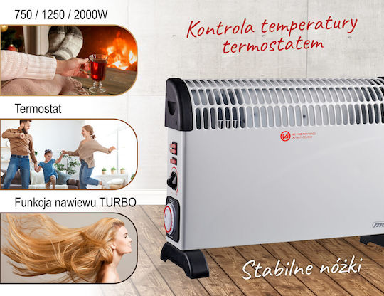 Floor Convector Heater 7741W White