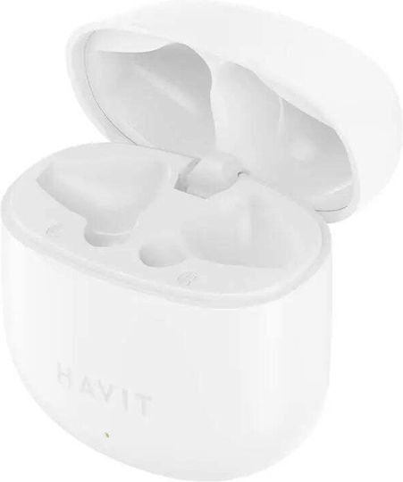 Havit TW976 Ohrstöpsel Bluetooth-Freisprecheinrichtung Kopfhörer mit Ladeetui Weiß