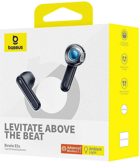 Baseus Bowie E5x Earbud Bluetooth Handsfree Earphones with Charging Case Black