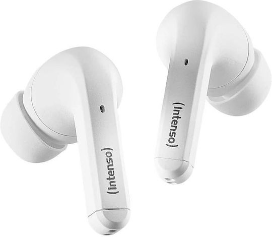 Intenso T302A In-ear Bluetooth Handsfree Ακουστικά με Θήκη Φόρτισης Λευκά