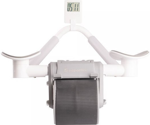 inSPORTline 26325 Abdominal Trainer Gray with Anti-Slip Handles & Mat