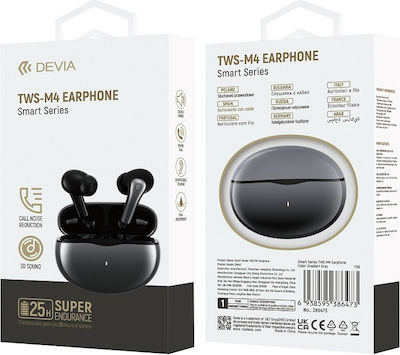 Devia M4 In-ear Bluetooth Handsfree Căști cu Carcasă de Încărcare Gradient albastru închis