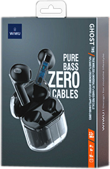 Wiwu Ghost TWS11 Earbud Bluetooth Handsfree Ακουστικά με Θήκη Φόρτισης Μαύρα