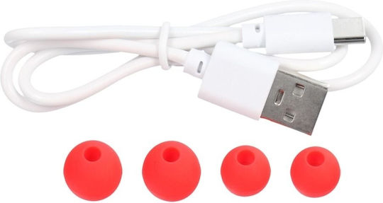 YLFS-06BT In-ear Bluetooth Handsfree Earphones with Charging Case Red