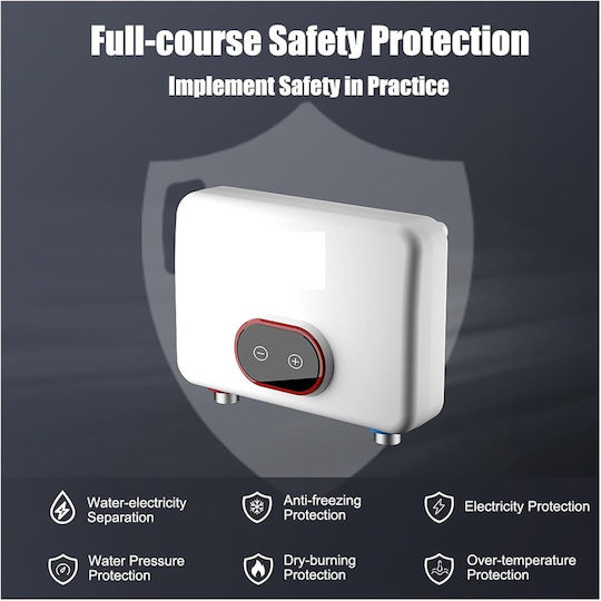 Wall Mounted Electric Single-Phase Instant Water Heater for Bathroom / Kitchen 5.5kW