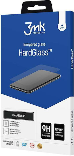 3MK HardGlass Full Face Tempered Glass Μαύρο (Motorola Moto G42)