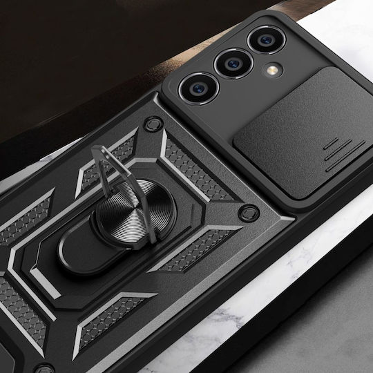 Tech-Protect Camshield Pro Задна корица Силикон / Пластмаса Магнитен Черен (Galaxy S23 FE)