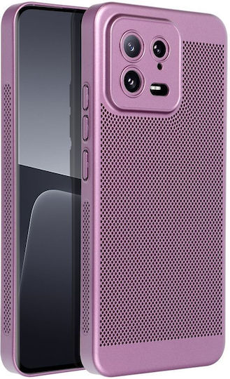 Breezy Umschlag Rückseite Kunststoff Lila (Xiaomi 13)