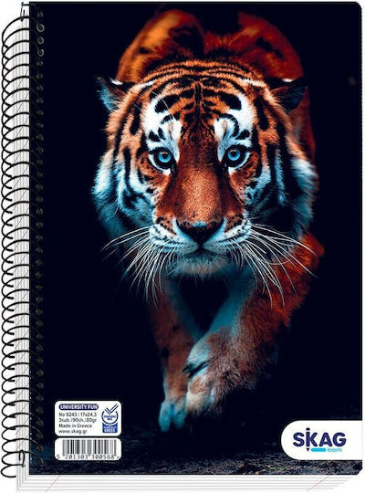 Skag Skag Spiral Notebook B5 University Fun 3 Subjects Boy Random Design Selection