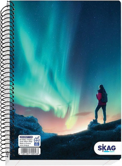Skag Skag Spiral Notebook B5 University Fun 3 Subjects Boy Random Design Selection