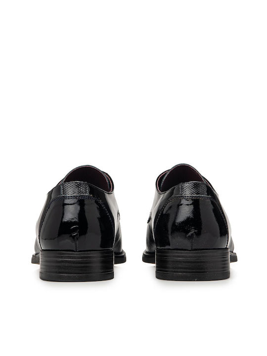 Herrenschuhe aus Lackleder Schwarz