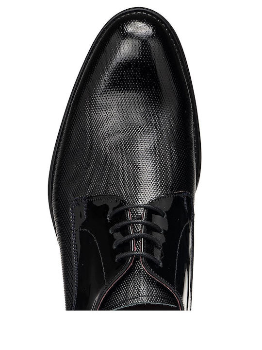 Herrenschuhe aus Lackleder Schwarz