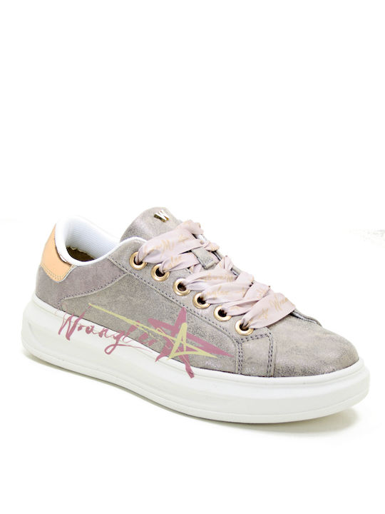 Wrangler Femei Sneakers Pink - Gold