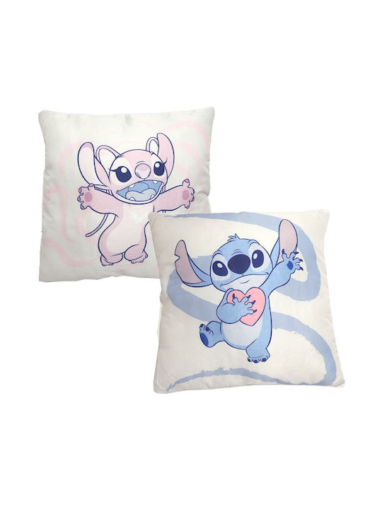Disney Παιδικό Διακοσμητικό Μαξιλάρι Stitch Εκρού 40x40εκ.