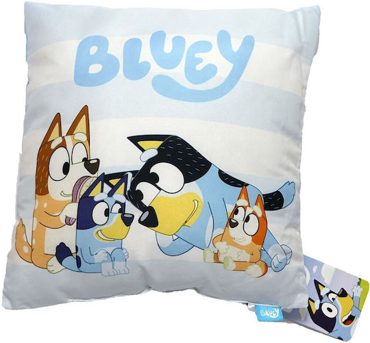 Детска Декоративна Възглавница Bluey Светлосин 35x35см