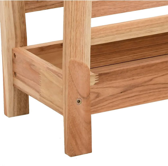 vidaXL Wooden Magazine Rack Brown 38.5x26.5x40cm