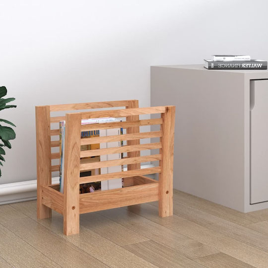 vidaXL Wooden Magazine Rack Brown 38.5x26.5x40cm
