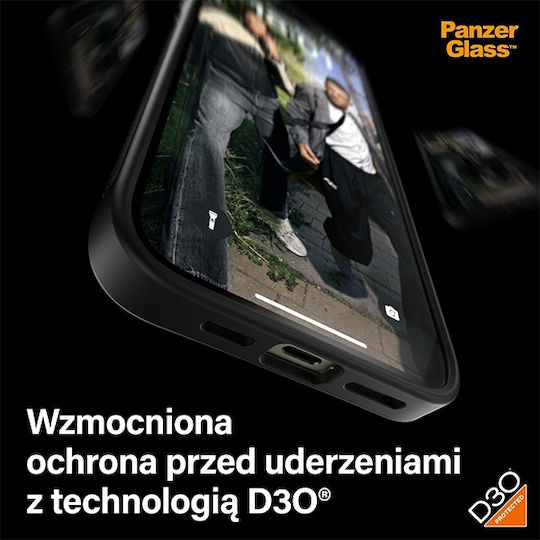 PanzerGlass Clearcase Back Cover Πλαστικό Μαύρο (iPhone 15 Plus)