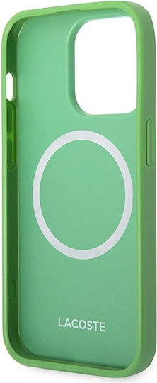 Lacoste Iconic Petit Pique Magsafe Back Cover Plastic Green (iPhone 14 Pro)
