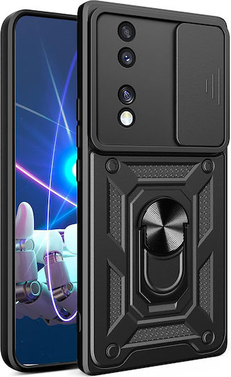 Techsuit Shield Back Cover Plastic / Silicone Black (Honor 70)