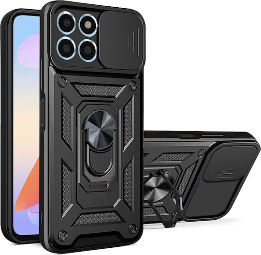 Techsuit Camshield Back Cover Plastic / Silicon Negru (Honor X6a - Honor)