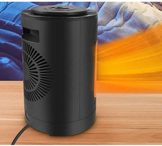 Ceramic Fan Heater Room Floor Negru 1500W
