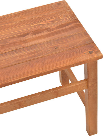 Summrine Sitting Room Outdoor Free Standing Wood Table Natural 60x40x45cm
