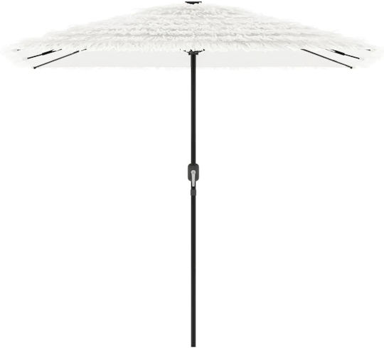 Umbrelă Rotundă Metalică Albă Φ2.48xÎnălțime2.48m
