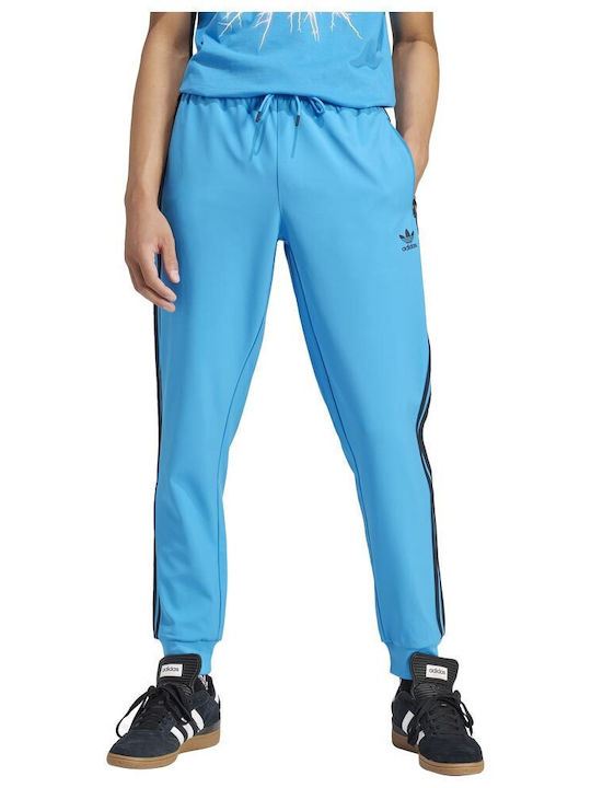 Adicolor Παντελόνι Φόρμας Γυαλιστερό με Λάστιχο Brblue