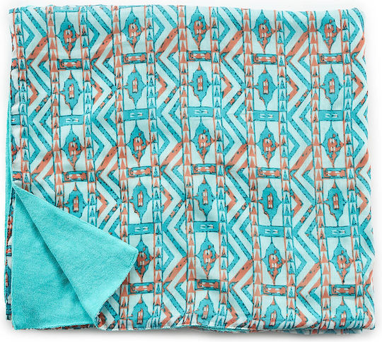 Verde Beach Towel with Fringes