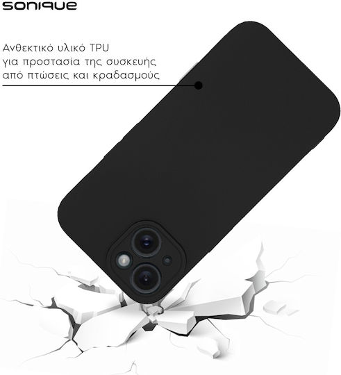 Sonique Back Cover Silicon / Tesatura Negru (Xiaomi 14 Ultra)