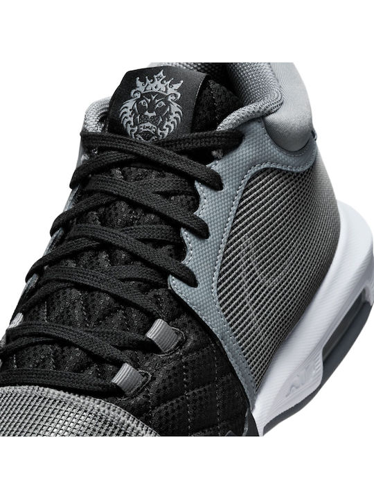 LeBron Witness 8 Ψηλά Μπασκετικά Παπούτσια Cool Grey / Μαύρο / Λευκό