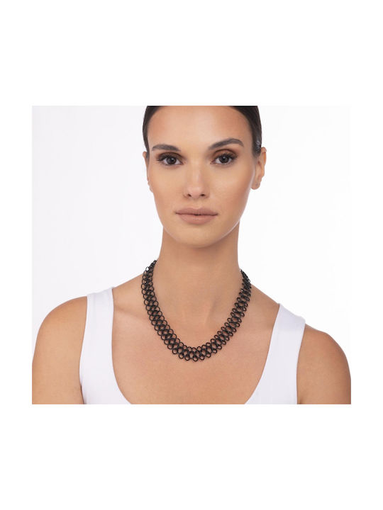 Stellar Necklace from Steel Black