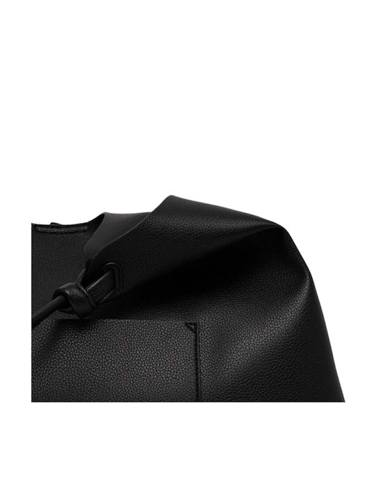 Damen Shopper Tasche Schwarz Set