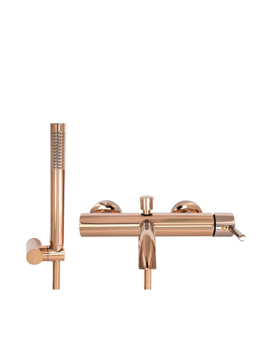 Rea Lungo Mischbare Badewannenarmatur Komplettes Set Rose Gold