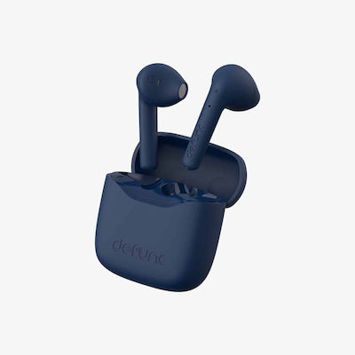 Defunc True Travel Kit Earbud Bluetooth Handsfree Ακουστικά με Αντοχή στον Ιδρώτα και Θήκη Φόρτισης Μπλε