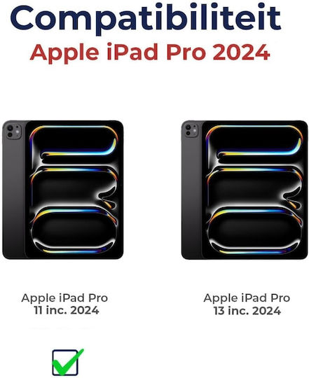 Rosso Flip Cover Neagră (iPad Pro 2024 11")