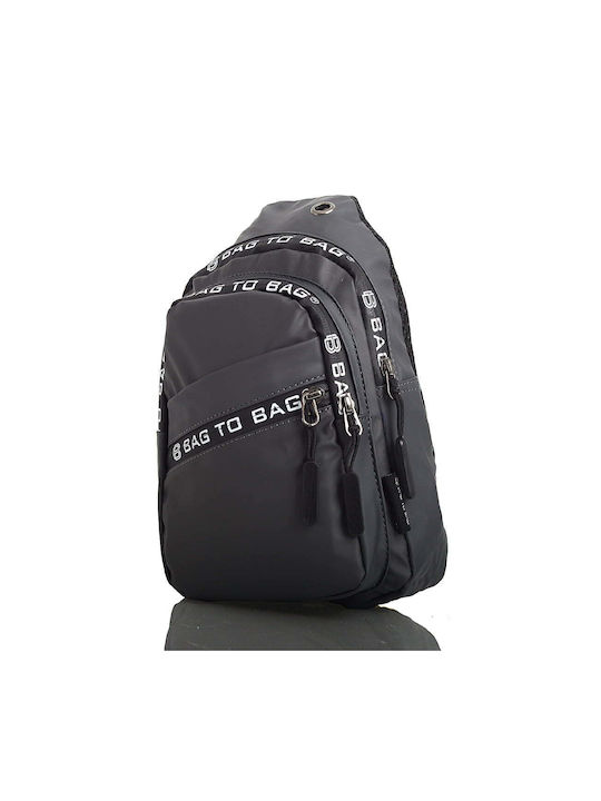 Bag to Bag Sling Bag with Zipper Gray
