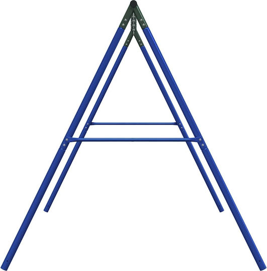 Vidaxl Outdoor Swing Frame with 6 Hanging Hooks Blue Steel