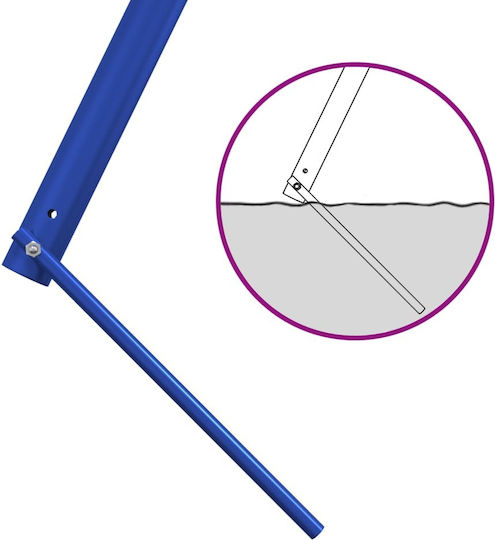 Vidaxl Outdoor Swing Frame with 6 Hanging Hooks Blue Steel