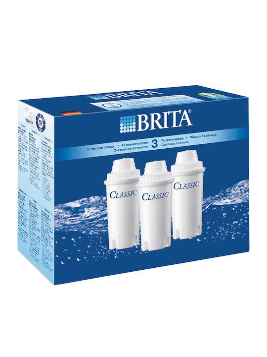 Brita Water Filter Replacement for Pitcher made of Activated Carbon Classic 3pcs