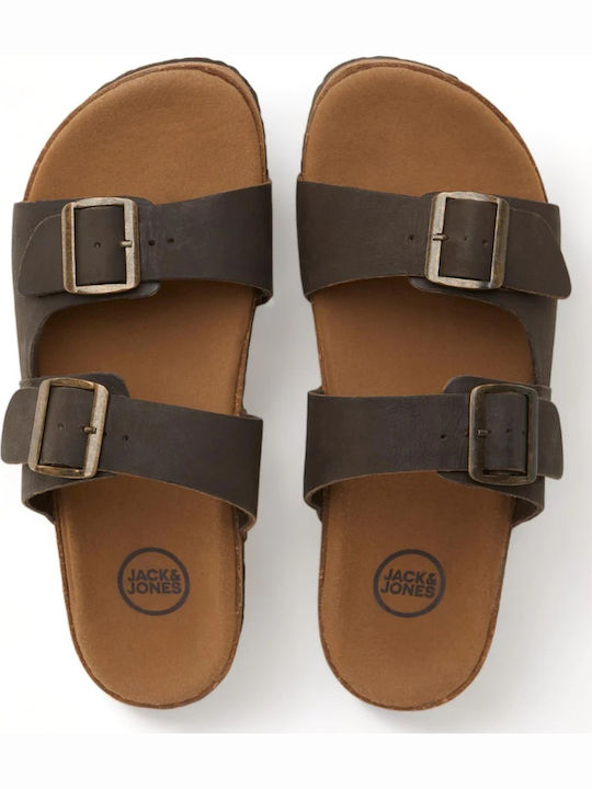 Leder Herrensandalen Java Brown