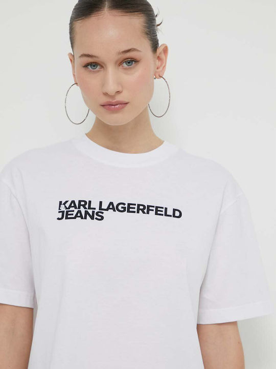 Karl Lagerfeld Feminin Tricou White