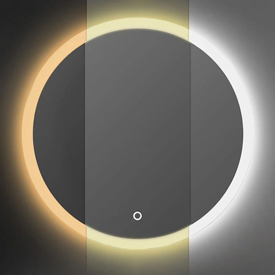 Tutumi Round Bathroom Mirror Led 60x60cm
