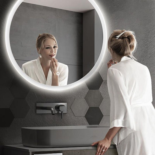 Tutumi Round Bathroom Mirror Led 60x60cm